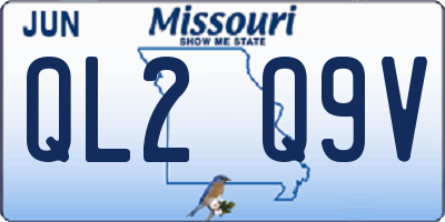 MO license plate QL2Q9V