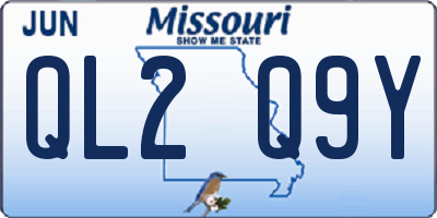 MO license plate QL2Q9Y