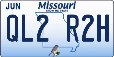 MO license plate QL2R2H