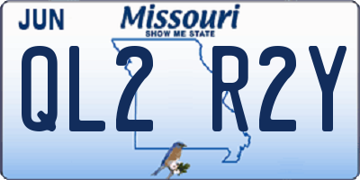 MO license plate QL2R2Y