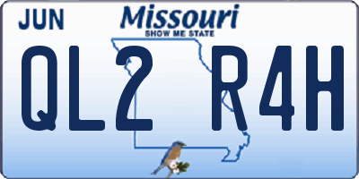 MO license plate QL2R4H