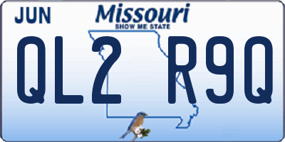 MO license plate QL2R9Q