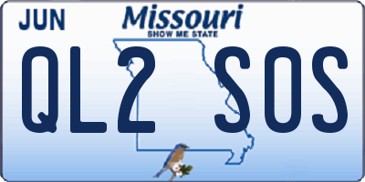 MO license plate QL2S0S