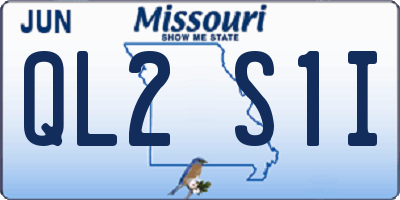 MO license plate QL2S1I