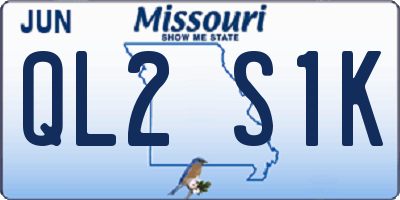 MO license plate QL2S1K