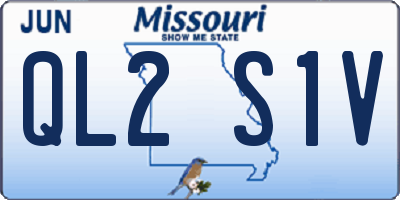 MO license plate QL2S1V