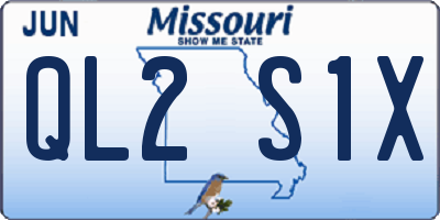 MO license plate QL2S1X