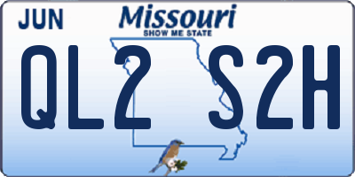 MO license plate QL2S2H