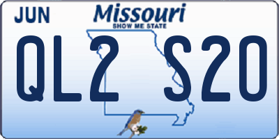 MO license plate QL2S2O