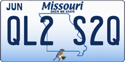 MO license plate QL2S2Q