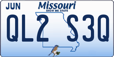 MO license plate QL2S3Q
