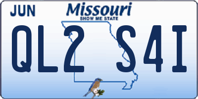 MO license plate QL2S4I