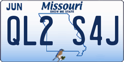 MO license plate QL2S4J