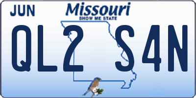 MO license plate QL2S4N