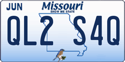 MO license plate QL2S4Q