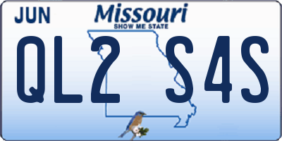 MO license plate QL2S4S