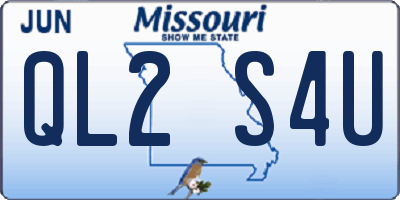 MO license plate QL2S4U