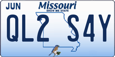 MO license plate QL2S4Y