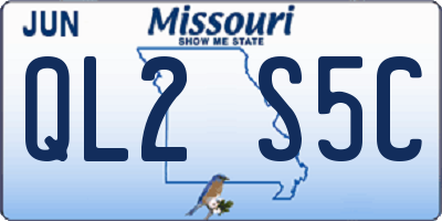 MO license plate QL2S5C