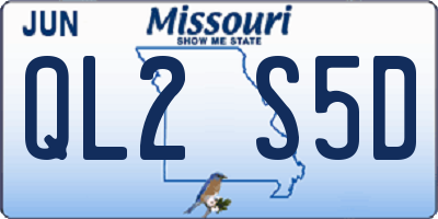 MO license plate QL2S5D