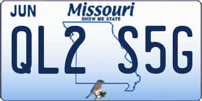 MO license plate QL2S5G