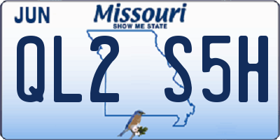 MO license plate QL2S5H