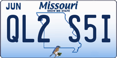 MO license plate QL2S5I