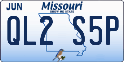 MO license plate QL2S5P