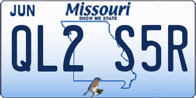 MO license plate QL2S5R