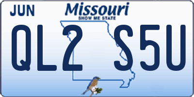 MO license plate QL2S5U