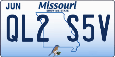MO license plate QL2S5V