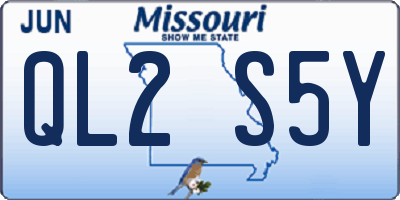 MO license plate QL2S5Y
