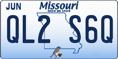 MO license plate QL2S6Q