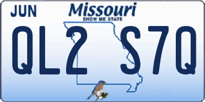 MO license plate QL2S7Q
