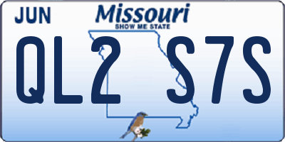 MO license plate QL2S7S