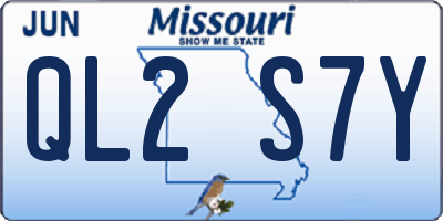 MO license plate QL2S7Y