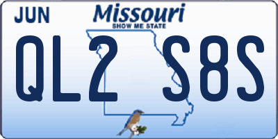 MO license plate QL2S8S