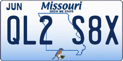 MO license plate QL2S8X