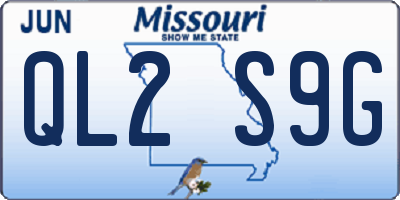 MO license plate QL2S9G