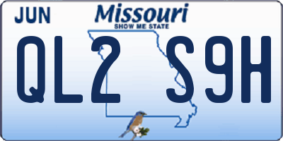 MO license plate QL2S9H