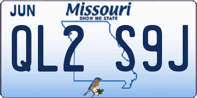 MO license plate QL2S9J