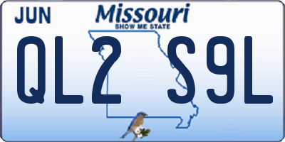 MO license plate QL2S9L