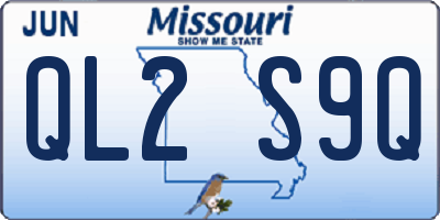 MO license plate QL2S9Q