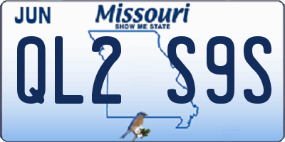 MO license plate QL2S9S