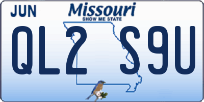 MO license plate QL2S9U