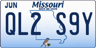 MO license plate QL2S9Y