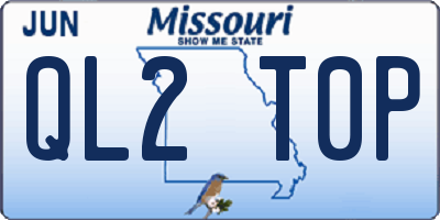 MO license plate QL2T0P