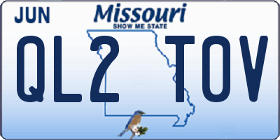 MO license plate QL2T0V