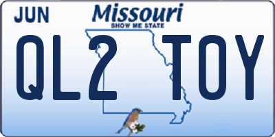 MO license plate QL2T0Y