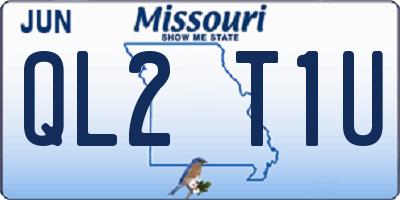 MO license plate QL2T1U